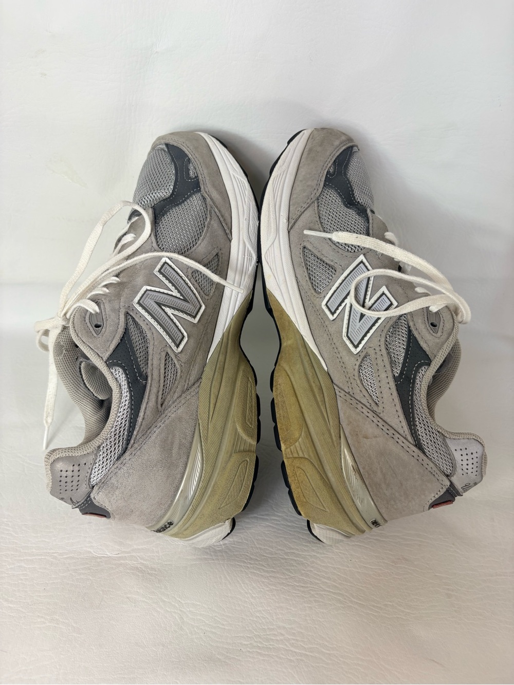 New Balance 990v3 Gray Suede Mesh Sneakers Men’s Size 8.5 4E Extra Wide M990GL3 - Picture 3 of 9